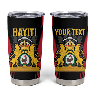 Personalised First Empire Of Haiti Tumbler Cup Coat Of Arms Sporty Style LT15
