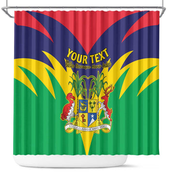 Personalised Mauritius Shower Curtain Stella Clavisque Maris Indici LT15