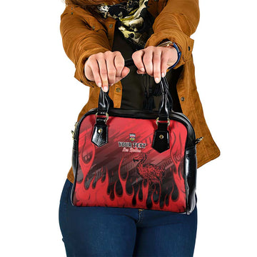 Personalised Mauritius Football Shoulder Handbag Allez Les Dodos Grunge Style LT15