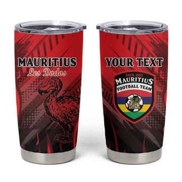Personalised Mauritius Football Tumbler Cup Go Les Dodos Go LT15