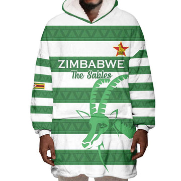 Nyika yeZimbabwe Rugby Custom Wearable Blanket Hoodie Come On Sables LT15