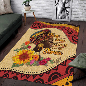 African Woman Area Rug I Am The Storm LT15
