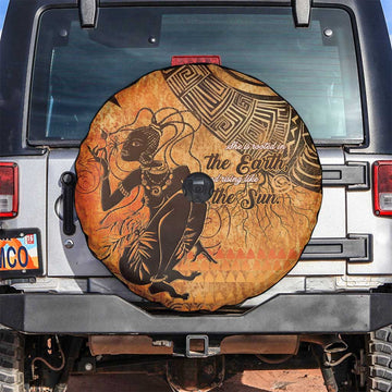 African Women Spare Tire Cover She Is Rooted In The Earth and Rising Like The Sun LT15