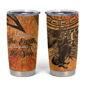 African Women Tumbler Cup With Tribal Pattern LT15