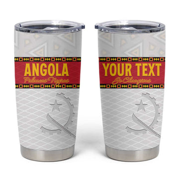 Afro Angola Football Custom Tumbler Cup Go Palancas Negras LT15