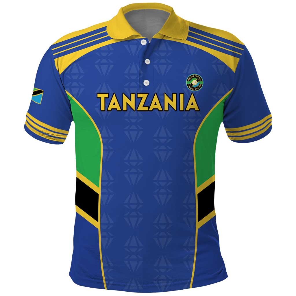 Custom Tanzania Football Polo Shirt Go Taifa Stars Go LT15