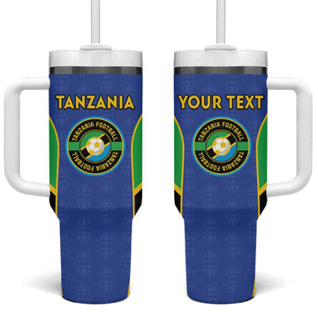 Afro Tanzania Football Custom Tumbler With Handle Go Taifa Stars Go LT15