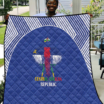 Afro Central African Republic Football Quilt Go Champions LT15