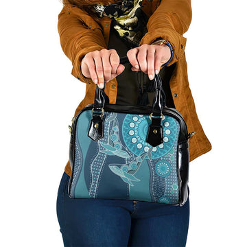 South Africa Whale Fes Shoulder Handbag African Shwe Shwe Pattern LT15