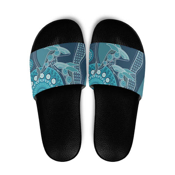 South Africa Whale Fes Slide Sandals African Shwe Shwe Pattern LT15