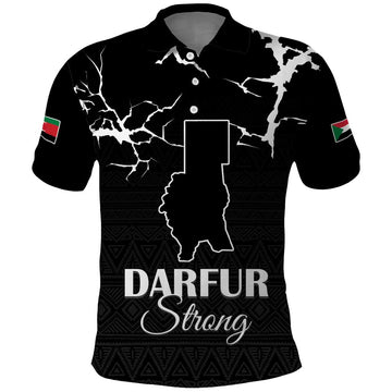 Darfur Sudan Strong Polo Shirt Pray for Tarseen LT15