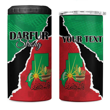 Darfur Sudan Personalized 4 in 1 Can Cooler Tumbler Be Strong LT15