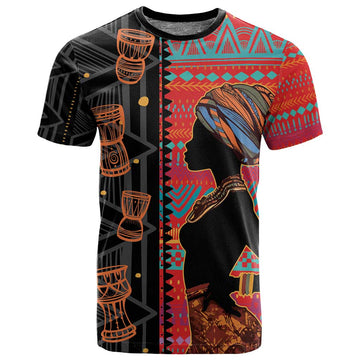 African Women T shirt Ethnic Pattern LT15