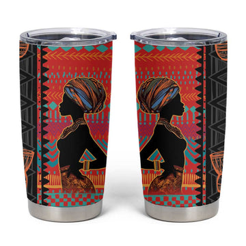 African Women Tumbler Cup Ethnic Pattern LT15