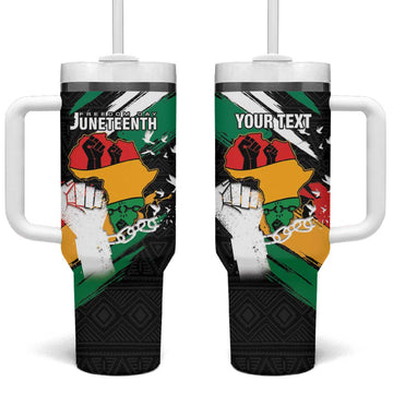 Personalised Afro Nigeria Juneteenth Tumbler With Handle Freedom Day LT15