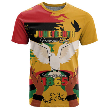 African American Juneteenth 1865 T shirt Black Freedom LT15