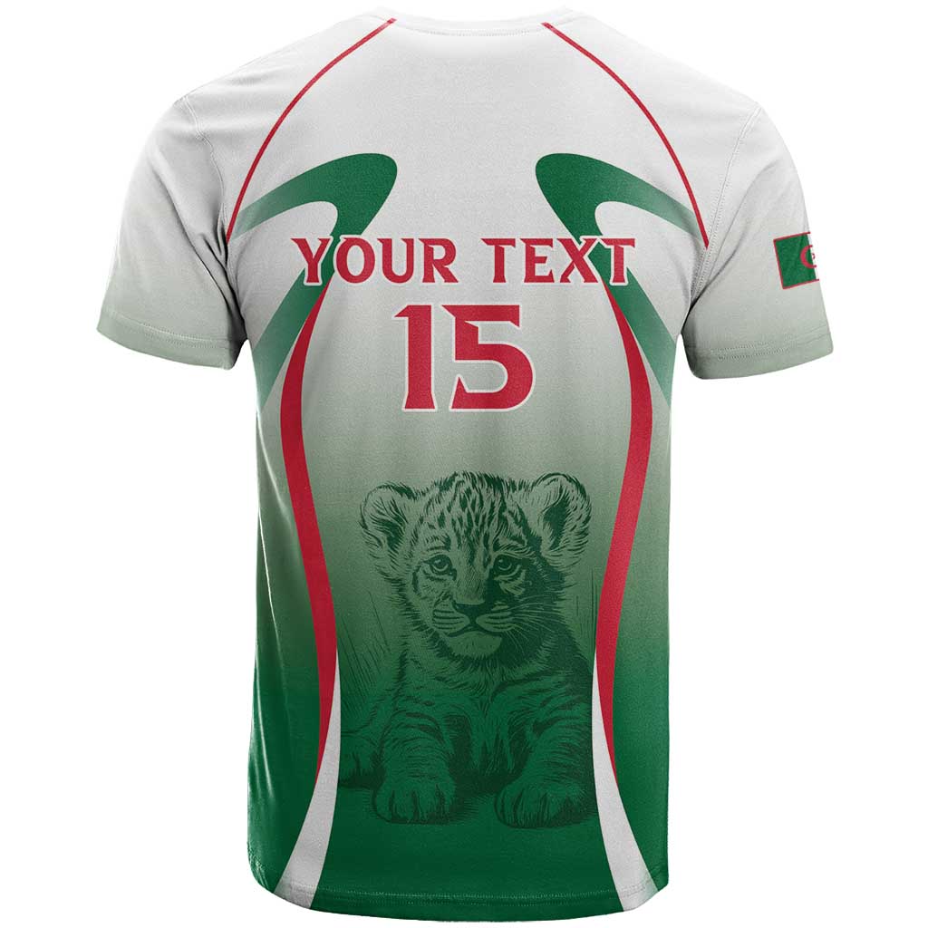 Algeria Rugby Custom T shirt Go Les Lionceaux LT15