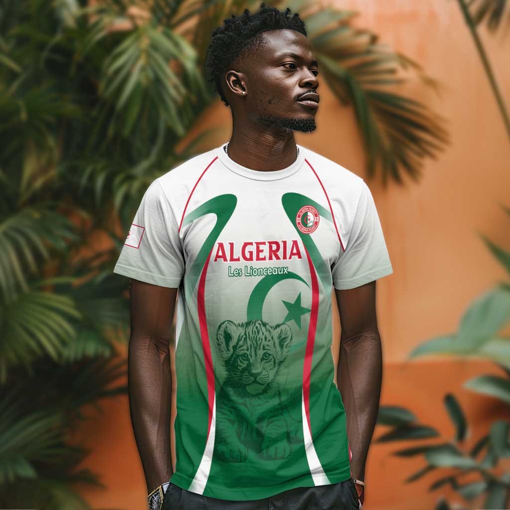 Algeria Rugby Custom T shirt Go Les Lionceaux LT15