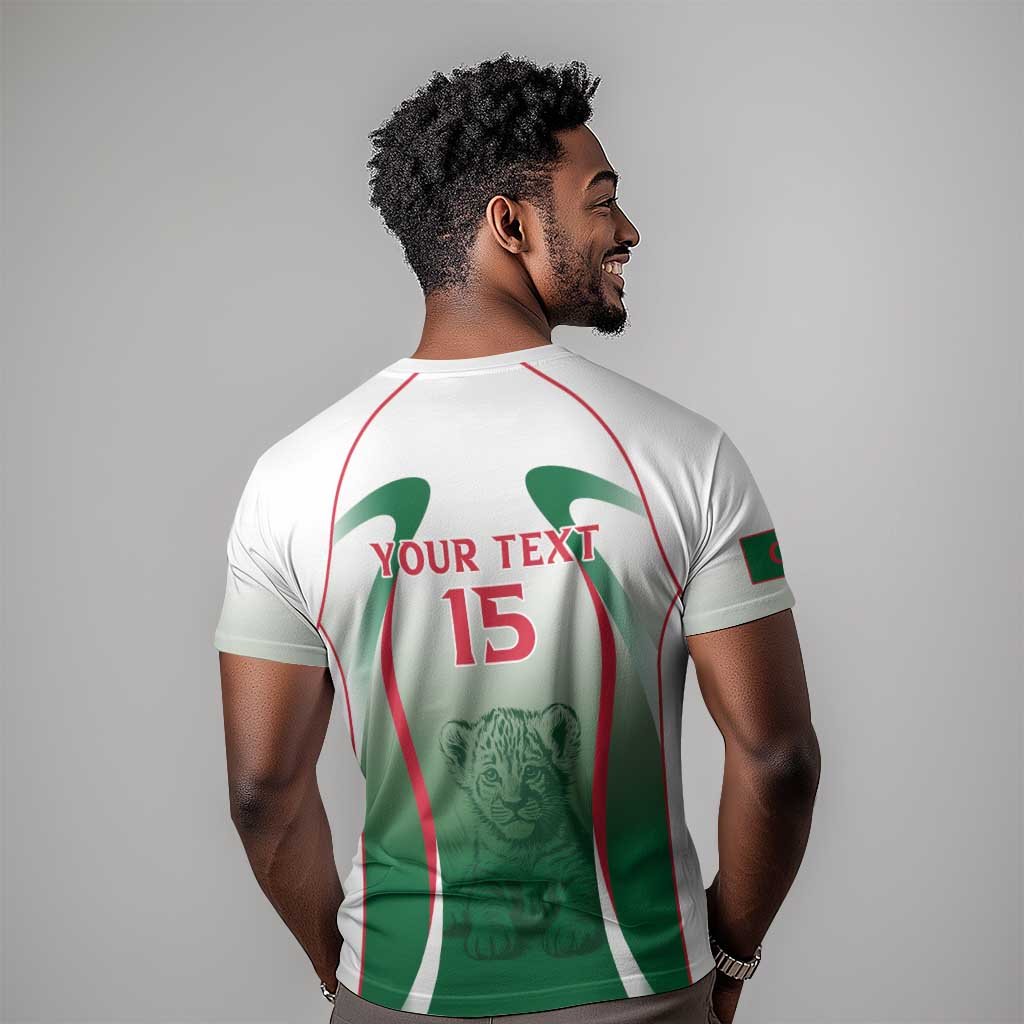 Algeria Rugby Custom T shirt Go Les Lionceaux LT15