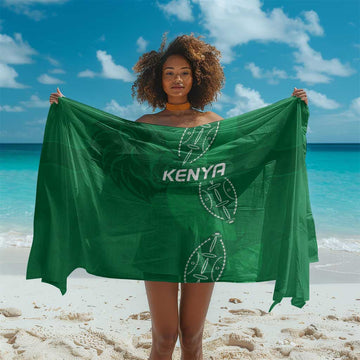Jamhuri ya Kenya Rugby Sarong Kenyan Shield Style - Green Color LT15
