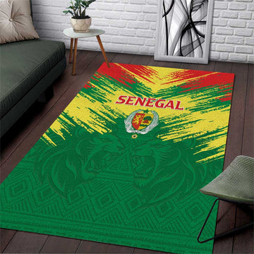 Senegal Rugby Area Rug Go Go Go ! LT15