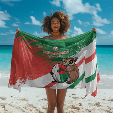Madagascar Rugby Custom Sarong Allez Les Makis LT15