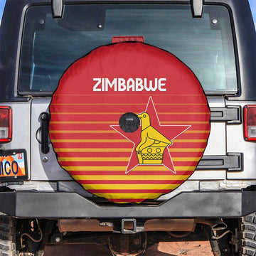 Zimbabwe Cricket Spare Tire Cover Go Chevrons Go LT15