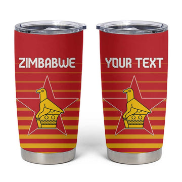 Custom Zimbabwe Cricket Tumbler Cup Come On Chevrons LT15