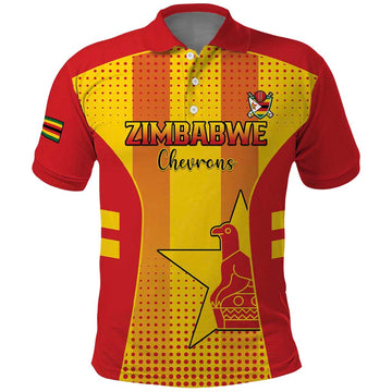 Custom Zimbabwe Cricket Polo Shirt Go Champions LT15
