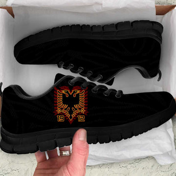 Albania Independence Day Sneakers Albanian Eagle - Grunge Style LT15