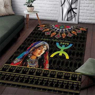Assegwas Ameggaz Yennayer Area Rug Women Amazigh - Berber Pattern LT15