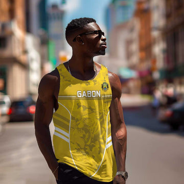 Custom Gabon Football Men Tank Top Go Les Pantheres LT15