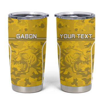 Custom Gabon Football Tumbler Cup Go Les Pantheres LT15