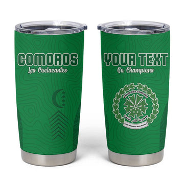 Custom Comoros Football Tumbler Cup Go Les Coelacantes LT15