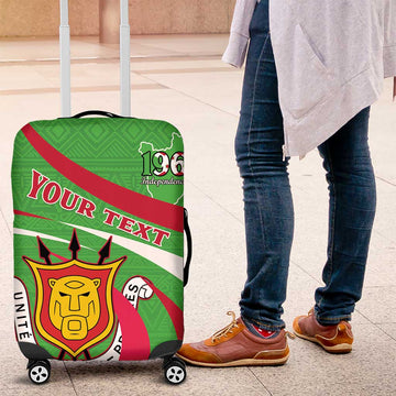 Personalized Burundi Independence Day Luggage Cover Coat Of Arms With Map LT15