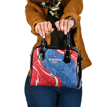 Slovakia Football Shoulder Handbag Come On Sokoli LT15