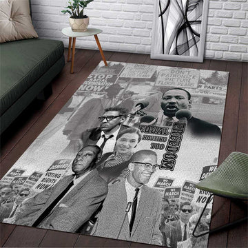African-American History Month Area Rug Civil Rights Leaders LT15