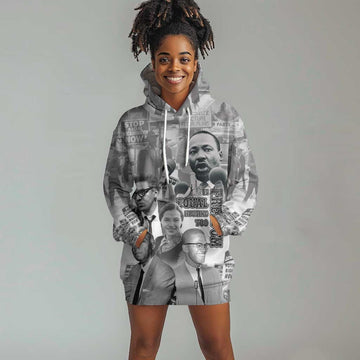 African-American History Month Hoodie Dress Civil Rights Leaders LT15