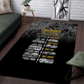 African-American History Month Area Rug Civil Rights Movement LT15