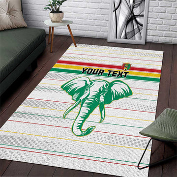 Custom Afro Guinee Football Area Rug Go Syli National LT15
