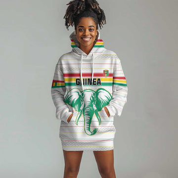 Custom Afro Guinee Football Hoodie Dress Go Syli National LT15