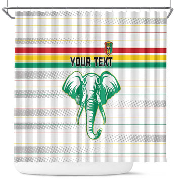 Custom Guinea Football Shower Curtain Go Champions LT15