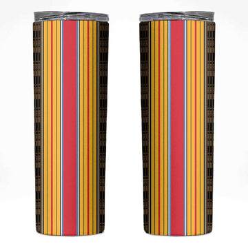 Eritrea Traditional Saho Mix Tilet Pattern Skinny Tumbler LT15