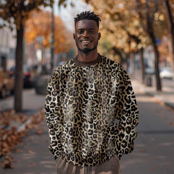African Leopard Skin Pattern Sweatshirt LT15