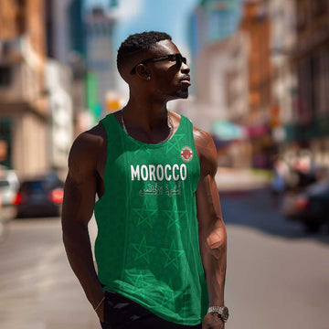 Custom Morocco Football Men Tank Top Dima Maghrib LT15