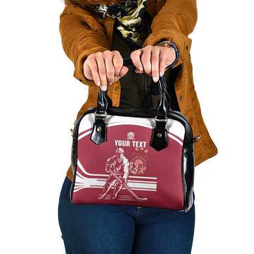 Custom Latvia Hockey Shoulder Handbag Latvija Latvija LT15