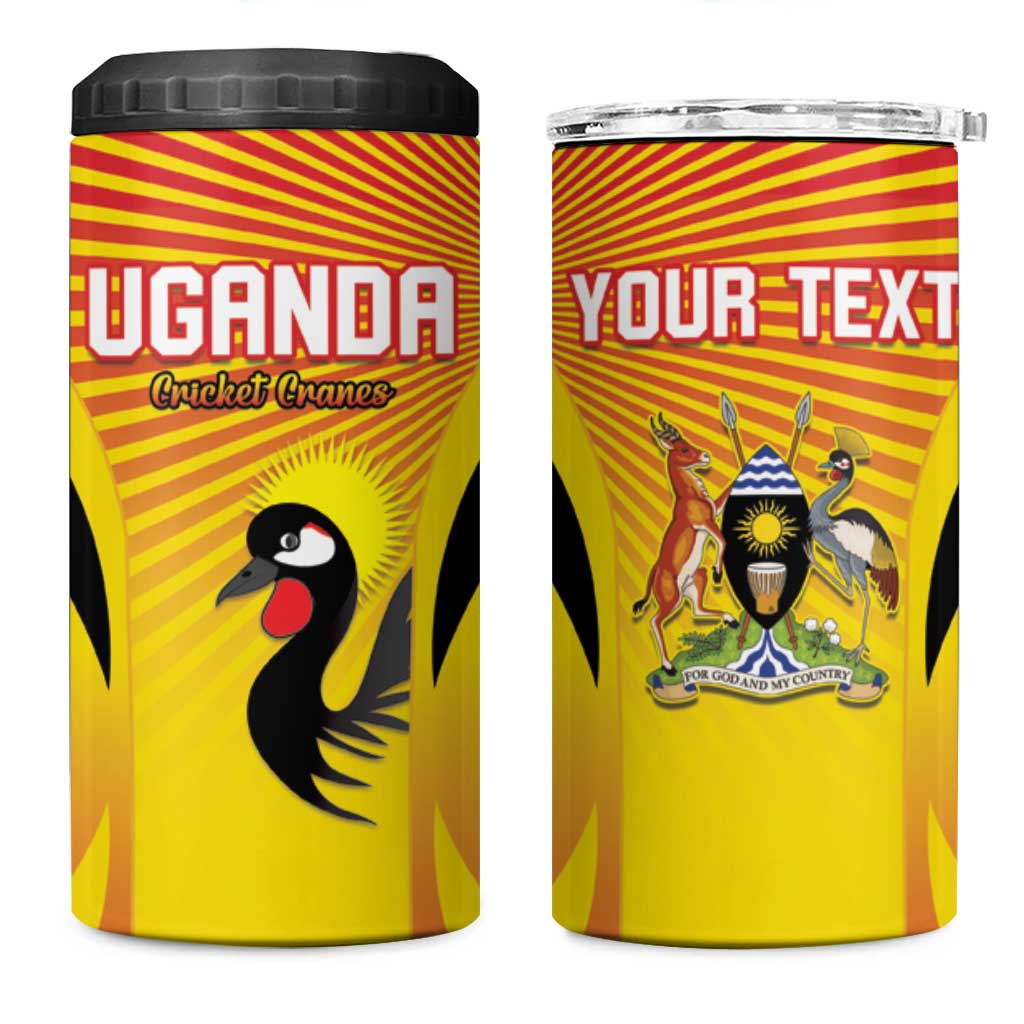 Custom Uganda Cricket 4 in 1 Can Cooler Tumbler Go Champions LT15