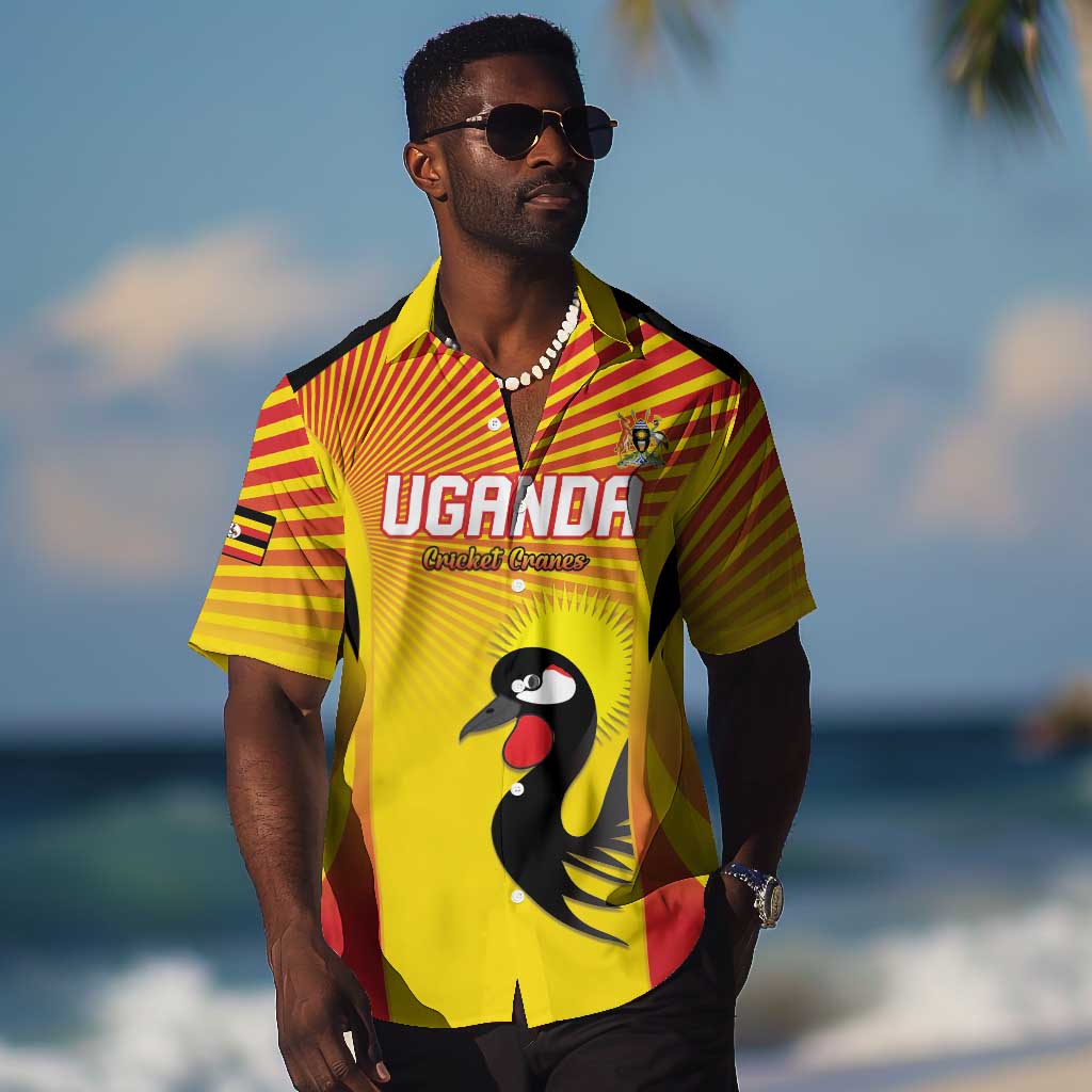 Custom Uganda Cricket Hawaiian Shirt Go Champions LT15