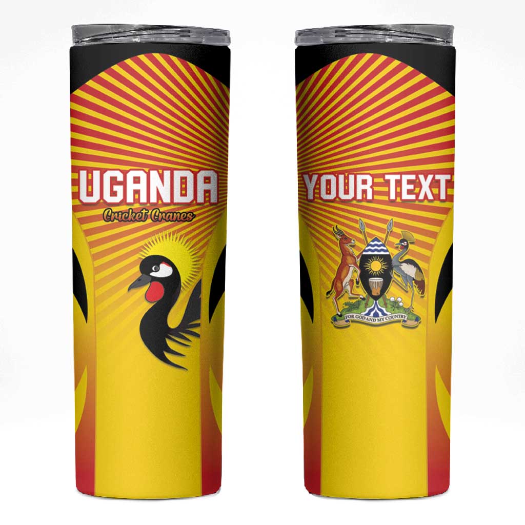 Custom Uganda Cricket Skinny Tumbler Go Champions LT15