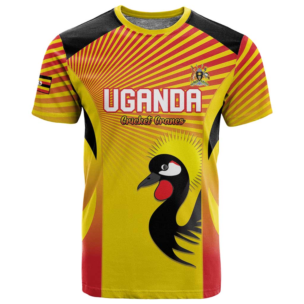 Custom Uganda Cricket T shirt Go Champions LT15